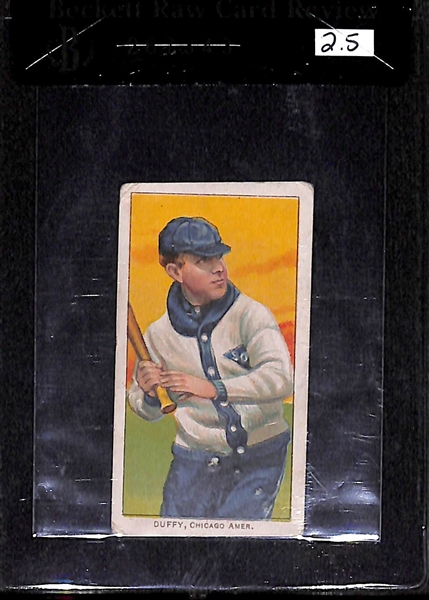1909-11 T206 Hugh Duffy - Piedmont Back - BVG 2.5
